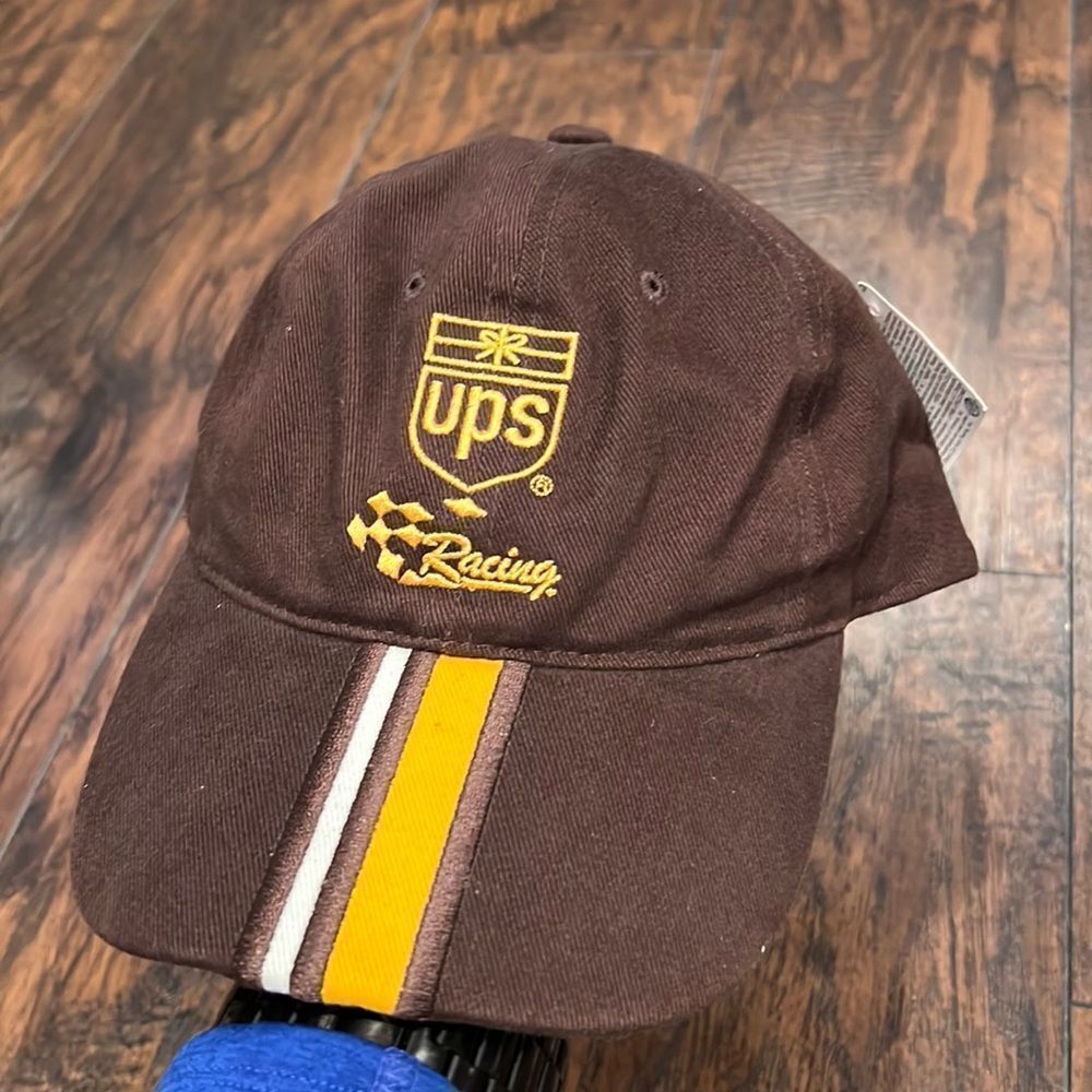 New UPS Racing #88 Dale Jarett Hat Brown Baseball Ball Cap Lid Chase Authentics
